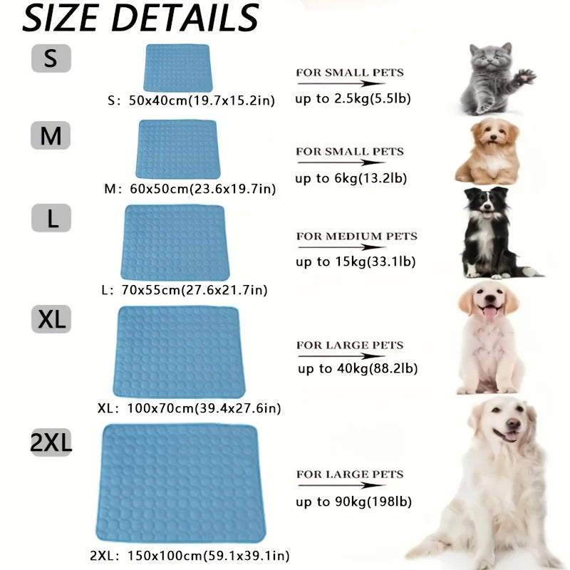 Selbstkühlende Sommer Kühlmatte für Hund & Katze