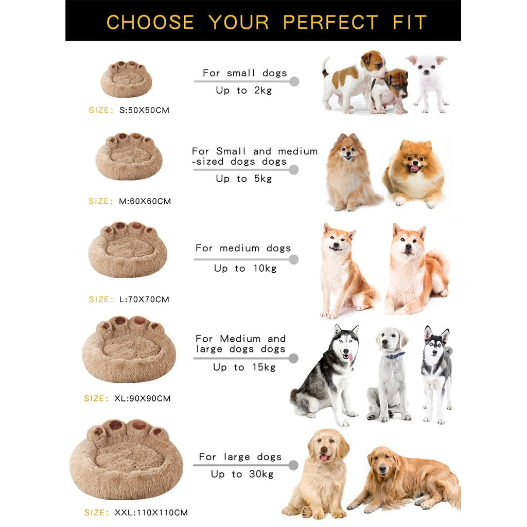 BeiYu Pet Flauschiges Winter Hundebett