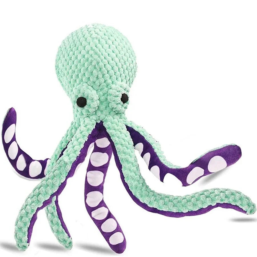 Plüsch Oktopus Hundespielzeug mit Quietschfunktion
