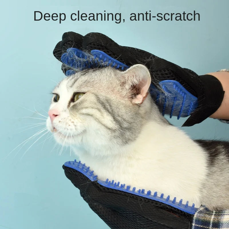 Silikon Fellpflege-Handschuh für Hunde & Katzen