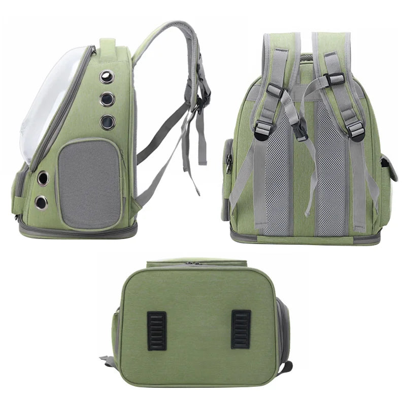 Transparenter Katzen Rucksack mit Sichtfenster