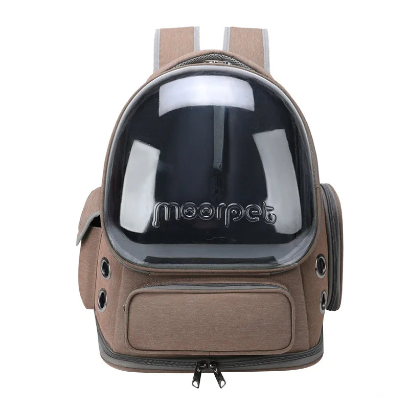 Transparenter Katzen Rucksack mit Sichtfenster
