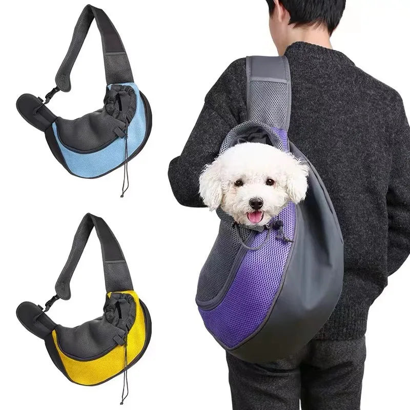 Atmungsaktive Schultertasche für kleine Hunde & Katzen