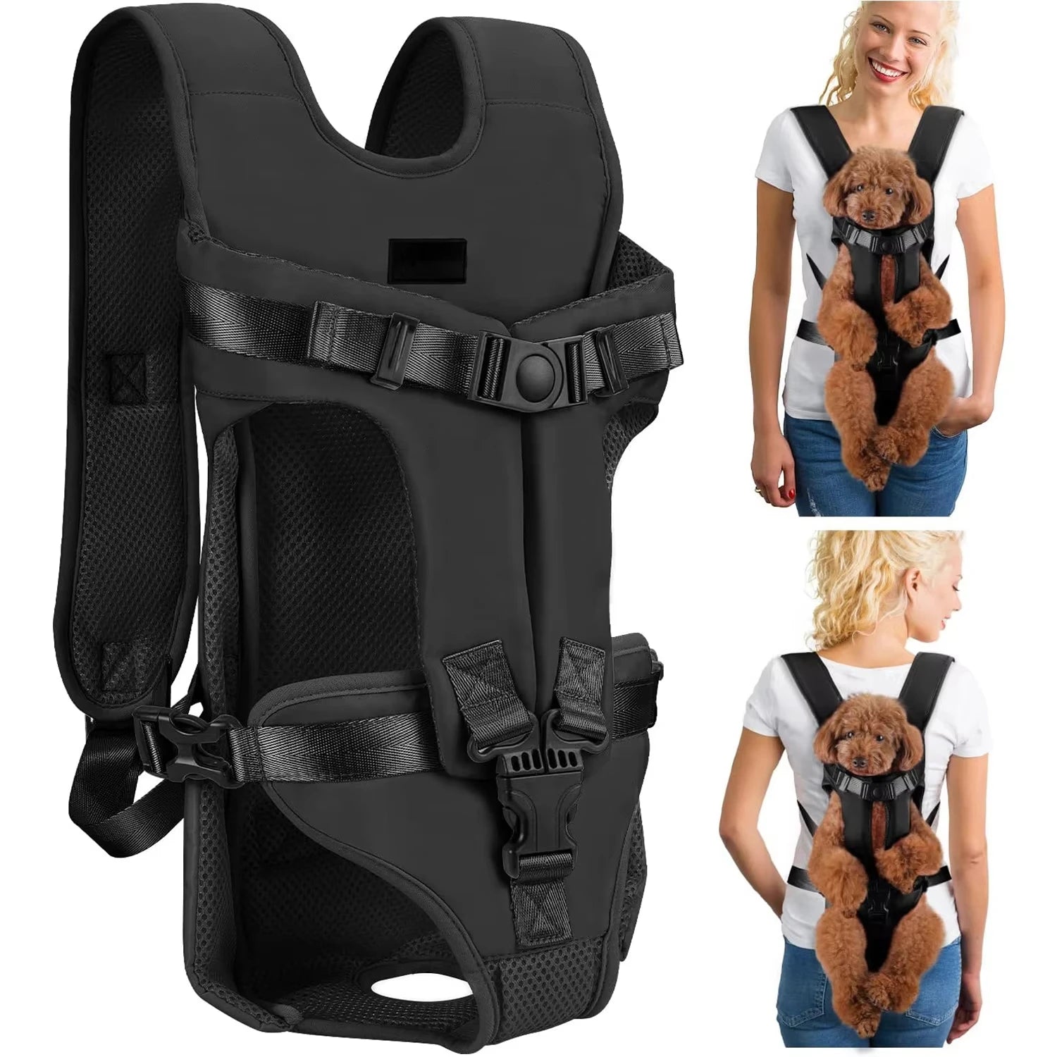 Gepolsterter Fronttrage Rucksack für Hunde & Katzen