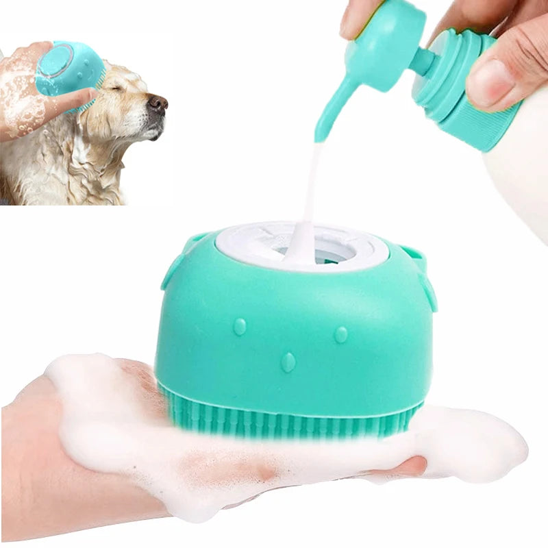 Massage Badebürste aus Silikon für Hund & Katze