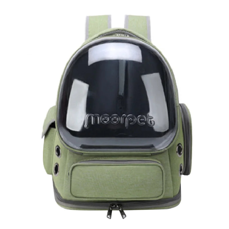 Transparenter Katzen Rucksack mit Sichtfenster